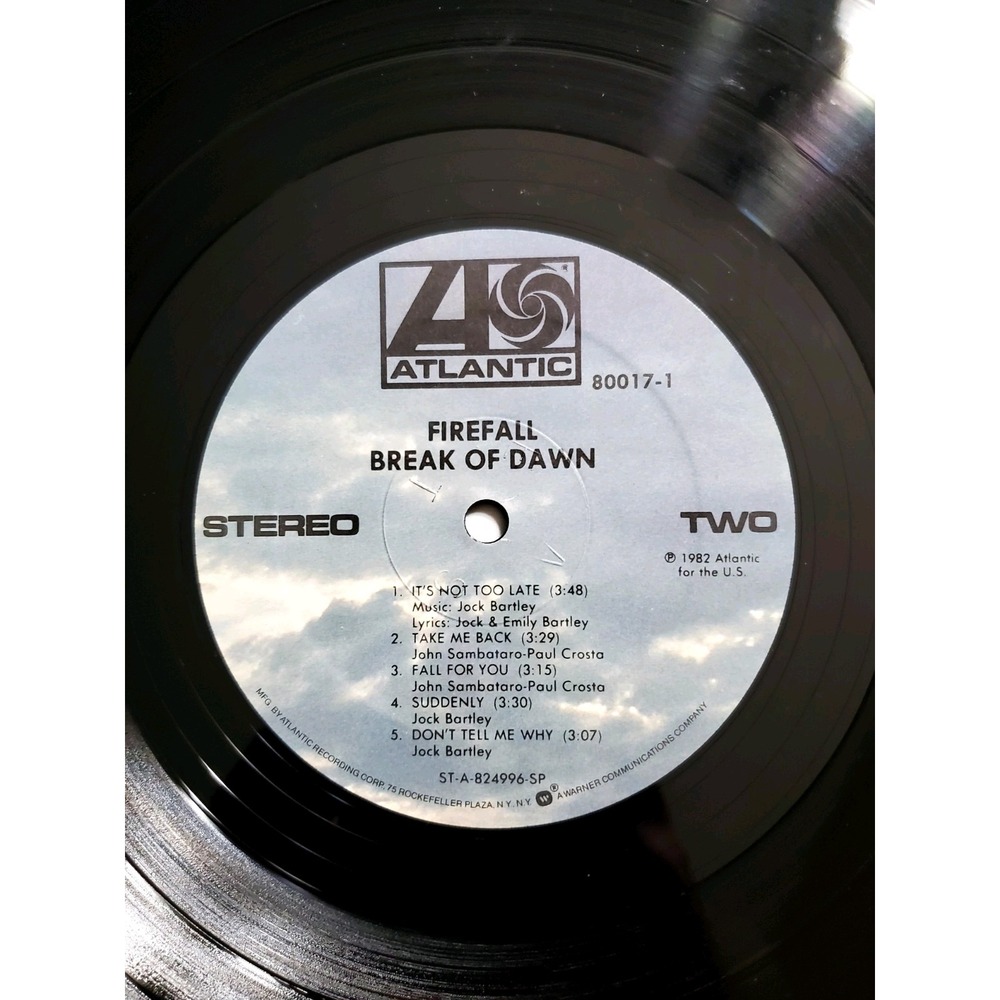 Firefall "Break Of Dawn"‎ Vinyl Record - Picture 5 of 7